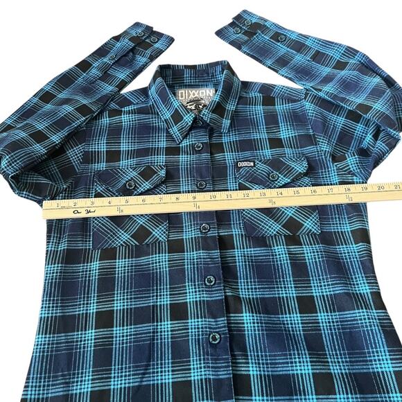 Dixxon Flannel The Conrad Plaid Button Down Long Sleeve Shirt Women Size M - Picture 5 of 10